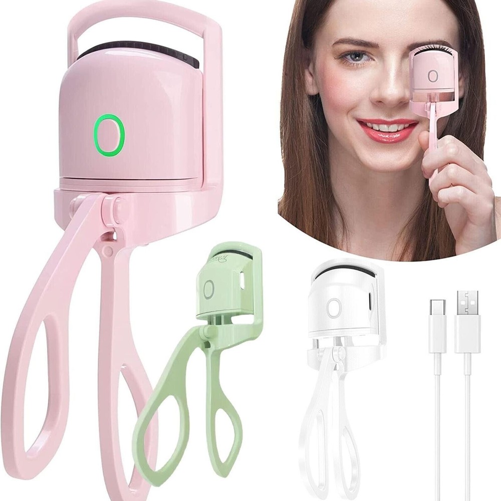 Heated Eyelash Curler USB Rechargeable Electric Eyelash Curler